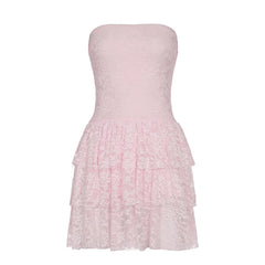 LIZAKOSHT  -  Off-shoulder Mini Dress For Women Y2k Sexy Backless Bandage Dress Summer Beach Holiday Solid Slim Party Dress Outfits