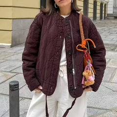 LIZAKOSHT - 2026 Street Parkas Jackets Women's Winter Warm Thick Cotton Coat solid Outwear Woman Long Sleeve Tops Casual Loose Jackets Coat