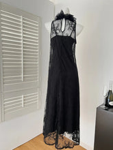 LIZAKOSHT - France Vintage Hepburn Black 2 Piece Set Women Halter Lace Smock + Fishtail Slip Dress High Street Sexy Slim Suits Summer 2025