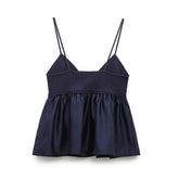 LIZAKOSHT - European and American style spring new women's clothing slimming patchwork knitted camisole top