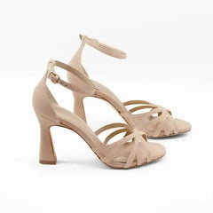 LIZAKOSHT - High Heels Shoes Suede Peep Toe Elegance Women's Sandals