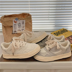 LIZAKOSHT Designer Sneakers for Women New Woman Sports Shoes Ladies Flats Lace Up Vulcanized Shoes Female Casual Footwear