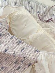 LIZAKOSHT - Summer Women Y2k Kpop Vacation Korean Shoujo 2000s Lolita Outfits 2 Piece Set Short Sleeve Crop Tops + Gyaru Coquette Mini Skirt