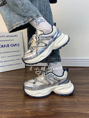 LIZAKOSHT - Women's Heels Woman-shoes Tennis Female Summer Sneakers Shoes On Platform Roses Trainers 2024 Mesh Thick Sole Casual Cotton Fabr