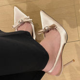 LIZAKOSHT  -  Summer High Heel Women Sandals Fashion Butterfly-knot Crystal Shoes Ladies Elegant Dancing Party Pumps