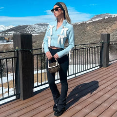 LIZAKOSHT - Autumn Splice Bows Sweater Knitted Cardigan For Women Stand-Up Collar Zipper Slim Short Sweater Top Long Sleeves Sweet