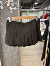 LIZAKOSHT - Coffee Striped Mini Pleated Skirts Women Spring Low Waist A-line Cotton Short Faldas Female Vintage Preppy Style Skirt New