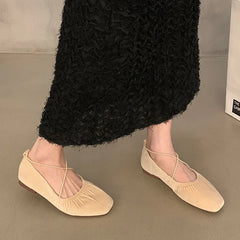 LIZAKOSHT - Red Green Women Flats Brand New Low Heel Ballet Round Toe Shallow Shoe Slip On Loafer Round Toe Ballet Flat Shoes zapatos