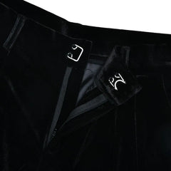 LIZAKOSHT  -  Women Fashion Lace Patchwork Velvet 2 Piece Set Long Sleeve Blazers Coat Crop Tops + Shorts Elegant Office Lady Casual Suits