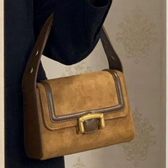 LIZAKOSHT - Top-Handle Bags for Women Vintage Fashion Elegant All Match Shoulder Underarm Bag Luxury Design Office Lady Crossbody Handbags