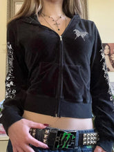 LIZAKOSHT - 2025 New Vintage Gothic Velvet Sweatshirt Women Streetwear Hotsweet Butterfly Print Long Sleeve Hooded Cardigan Y2k Warm Outfit