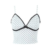 LIZAKOSHT - Sweet Women Floral Print Camis Sexy V Neck Sleeveless Female Holiday Summer Crop Top