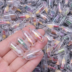 Resin Creative Figurine Toys Capsule Charm Pendant For Jewelry Making Diy Earrings Keychain Handmade Accessories