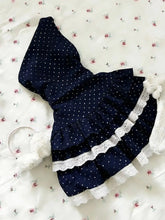 LIZAKOSHT - Sexy Polka Dot Dresses Y2k Woman Clothes Punk Lace Slim Short Skirt vintage Off-Shoulder High Street Sweet Basics Elegant Dress