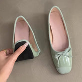 LIZAKOSHT  -  New Fashion Flat Mary Jane Shoes Women Bow Sweet Dress Shoe Comfort Casual Soft Sole Shallow Fashion Designer Brand Ballet Shoes
