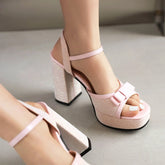 Lizakosht Women Summer Glitter Wedding Party Ladys Peep Toe Heels Ankle Strap Platform Sandals Evening Dress Female Shoes Zapatos De Mujer