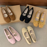 LIZAKOSHT - Autumn Women Flat Shoes Fashion Round Toe Shallow Slip On Ladies Casual Mary Jane Shoes Round Toe Shallow Balleria Shoes