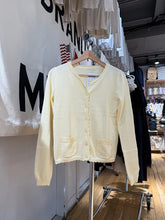 LIZAKOSHT - Pockets Yellow Knitted Cardigan Women Lace Trim O-Neck Cotton Long Sleeve Sweaters Autumn Sweet Preppy Style Knitwear Y2k Tops