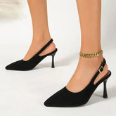 LIZAKOSHT - Sexy Stiletto Heels Red Pointed Toe Office Women Shoes Leopard Print Women's Sandals