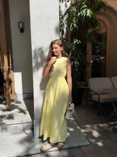 LIZAKOSHT - Lace Up Sleeveless Maxi Dresses Woman Cotton Linen Loose O-neck Long Dress Ladies Casual Solid Colors Summer Office Robe