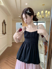 LIZAKOSHT - Y2K Vintage Two Piece Set Outfits Women Elegant Mini Skirt Casual Sleeveless Vest Korean Style Summer Beach Party Dress Sets