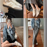 LIZAKOSHT - Women Mules Shoes Slip-On Round Toe Loafers Walking Sneakers Lazy Clogs Platform Summer Slip on Creeper Casual Shoes