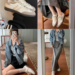 LIZAKOSHT - Women Mules Shoes Slip-On Round Toe Loafers Walking Sneakers Lazy Clogs Platform Summer Slip on Creeper Casual Shoes