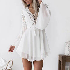 LIZAKOSHT - Summer Beach Dres Women's Faion Ciwalk Other Sle Other Pattern Unbranded Spring Sve Length Other Material 00%