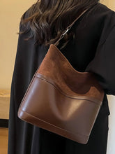 LIZAKOSHT - Retro Contrasting Color Bucket Bag for Women New Autumn Winter Large Capacity Commuting Underarm Shoulder Bags