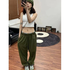 LIZAKOSHT - Oversized Sweatpants Women Streetwear High Waist Wide Leg Pants Harajuku Black Baggy Joggers Korean Casual Sports Trousers