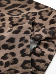 LIZAKOSHT - Women Leopard Print Sexy High-waisted Skirt 2024 Fashion Female Tight Floor-length Skirt Spring Summer Lady Sexy High Streetwear