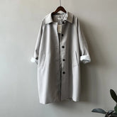Loose Casual Style Women's Windbreaker Jacket Autumn New Arrival Versatile Mid-Length Coat Korean Fashion Outerwear