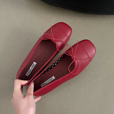 LIZAKOSHT  -  Spring New Brand Women Flat Shoes Fashion Round Toe Shallow Slip oN Ballerinas Shoes Soft Low Wedge Heel Boat Shoes New Woman