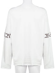 LIZAKOSHT - Casual Loose Printed T Shirt Sporty Basic O-Neck Long Sleeve Tees Women Autumn Spring Fashion Streetwear Ladies