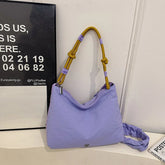 LIZAKOSHT - New Fashion Winter Comfortable and Versatile Texture Hobo Bag Cotton Puff Leisure Shoulder Bag Wrinkled Commuting Crossbody Bag