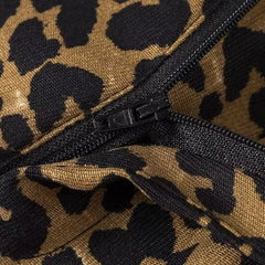 LIZAKOSHT - Fashion Leopard Print Women Pants Female High Waist Wide Leg Slacks Ladies Chic and Elegant Casual Trousers New In