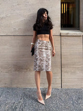LIZAKOSHT - Snake Print High Waist Bodycon Midi Skirt Stretchy Animal Print Ruched Side Summer Sexy Women Night Out Casual Outfit