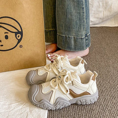 LIZAKOSHT - Womens Sneakers Summer Shoes Tennis Female Platform Roses Casual Trainers Mesh Thick Sole Leisure Women's Shoes Casual Shoe