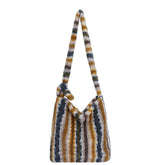 LIZAKOSHT - New Winter Autumn Plaid Furry Crossbody Bag Women Large Capacity Retro Shoulder Tote Bucket Bag Simple and Versatile Storage Bag