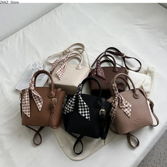 LIZAKOSHT - Retro Small Vegetable Basket Bag New Female PU Leather Bag Cash Burst Simplicity Crossbody Bag Minority Bucket Handbag