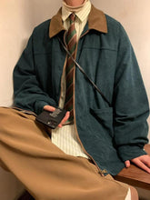 LAST DAY 50%OFF-Contrast vintage corduroy jacket