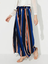 LIZAKOSHT - Side Slit Contrast Wide Leg Pants