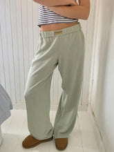 LIZAKOSHT - Elastic Waist Wide Leg Pants