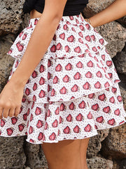 LIZAKOSHT - Perfee Layered Printed Mini Skirt