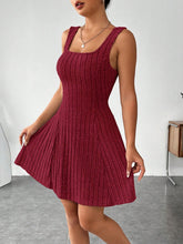LIZAKOSHT - Wide Strap Dress and Long Sleeve Hooded Top Set