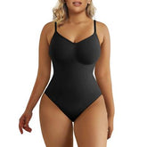 LIZAKOSHT - Seamless Shapewear Sculpting Bodysuit for Tummy Control Thong Women's Adjustable Straps Body Shaper Medium Compression Womenswear