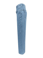 LIZAKOSHT - Faux Layered High Waist Jeans