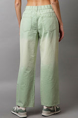 LIZAKOSHT - POL Embellishments Gradient Wide Leg Pants
