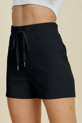 LIZAKOSHT - Basic Bae Full Size Air Scuba Drawstring High Waist Shorts