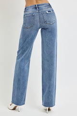 LIZAKOSHT  -  Full Size High Rise Straight Leg Jeans with Pockets